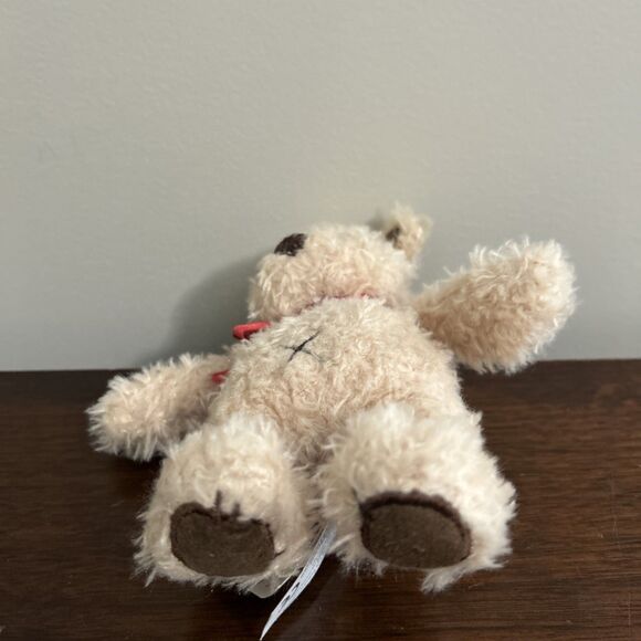 Kawaii Classic Toy Co. Teddy Bear Plush Patches Stitch Stitches Red Ribbon 7" - Picture 3 of 10